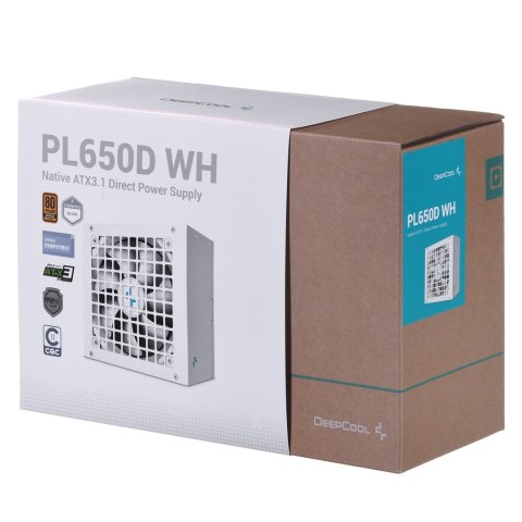 Zasilacz Deepcool PL650D WH 650W Bronze white Zasilacz Deepcool PL650D WH 650W Bronze white