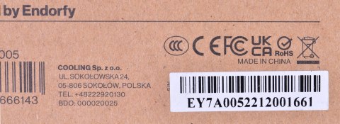 Zasilacz ENDORFY Vero L5 600W 80 Plus Bronze Zasilacz ENDORFY Vero L5 600W 80 Plus Bronze