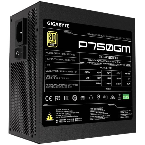 Zasilacz Gigabyte P750GM 750W 80+ Gold Zasilacz Gigabyte P750GM 750W 80+ Gold