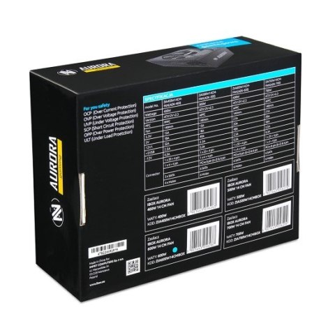 Zasilacz IBOX AURORA 500W 14 CM FAN ZIA500W14CMBOX Zasilacz IBOX AURORA 500W 14 CM FAN ZIA500W14CMBOX