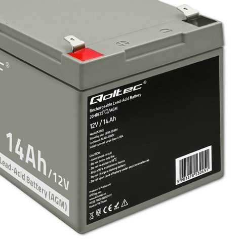 Akumulator bezobsługowy Qoltec 53045 Akumulator bezobsługowy Qoltec 53045