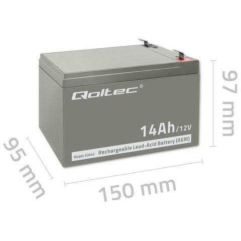 Akumulator bezobsługowy Qoltec 53045 Akumulator bezobsługowy Qoltec 53045
