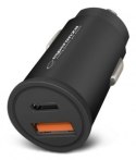 Esperanza ESPERANZA ŁADOWARKA SAMOCHODOWA 20W USB-C PD 20W / USB-A QC 3.0 18W EZC111K