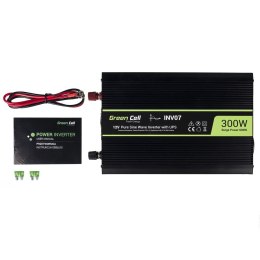 Green Cell GREEN CELL PRZETWORNICA INV07 12V-230V 300W/600W CZYSTA SINUSOIDA