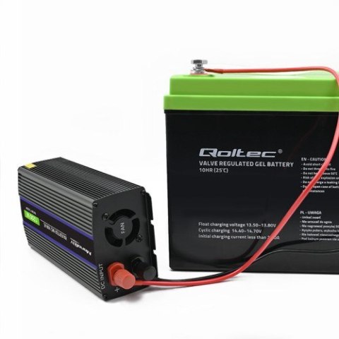 QOLTEC PRZETWORNICA NAPIĘCIA MONOLITH 1200 MS WAVE | 12V NA 230V | 600/1200W | USB QOLTEC PRZETWORNICA NAPIĘCIA MONOLITH 1200 MS WAVE | 12V NA 230V | 600/1200W | USB