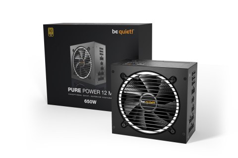 BE QUIET! ZASILACZ BEQUIET! PURE POWER 12 M 650W BE QUIET! ZASILACZ BEQUIET! PURE POWER 12 M 650W