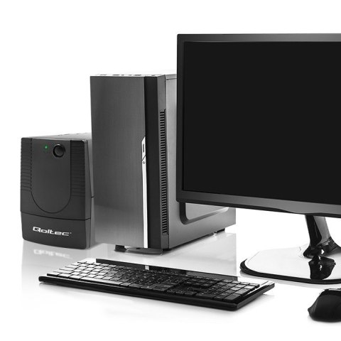 QOLTEC ZASILACZ AWARYJNY UPS LINE INTERACTIVE | MONOLITH | 1000VA | 600W QOLTEC ZASILACZ AWARYJNY UPS LINE INTERACTIVE | MONOLITH | 1000VA | 600W