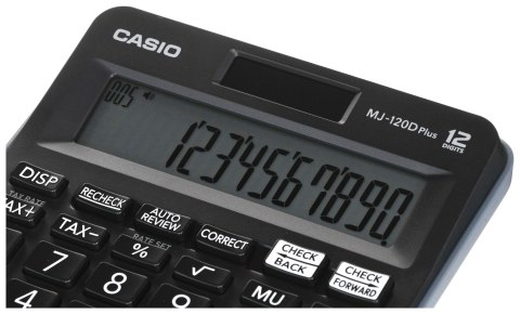 CASIO KALKULATOR BIUROWY MJ-120D PLUS CZARNY, 12 CYFROWY WYŚWIETLACZ Casio