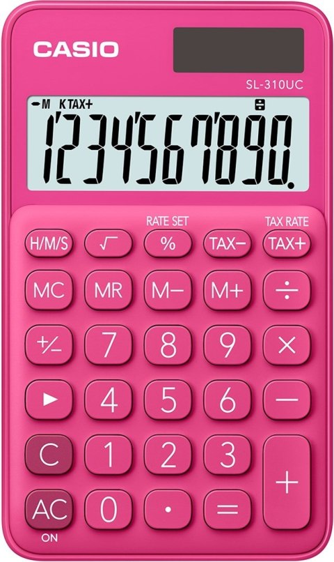 CASIO KALKULATOR KIESZONKOWY SL-310UC-RD CZERWONY, 10 CYFROWY WYŚWIETLACZ Casio CASIO KALKULATOR KIESZONKOWY SL-310UC-RD CZERWONY, 10 CYFROWY WYŚWIETLACZ Casio