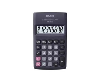 CASIO Kalkulator kieszonkowy HL-815L-BK BOX, 8-cyfrowy, 69,5x118mm, czarny Casio