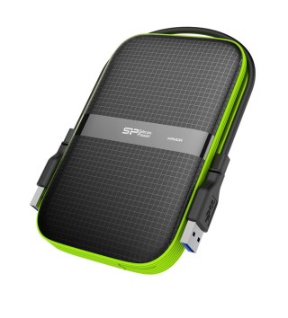 Dysk zewnętrzny HDD Silicon Power Armor A60 (2TB; 2.5"; USB 3.2; 5400 obr/min; Green-Black; SP020TBPHDA60S3K) Silicon Power