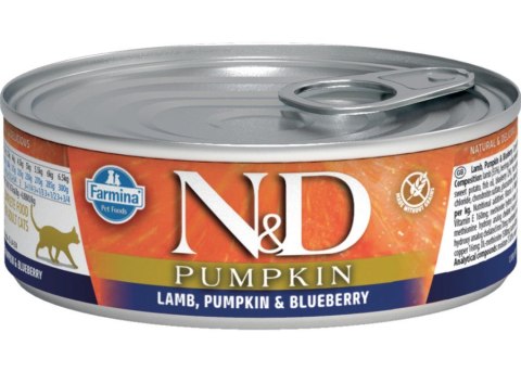 FARMINA N&D Pumpkin Lamb, Pumpkin & Blueberry - mokra karma dla kota - 70 g Farmina FARMINA N&D Pumpkin Lamb, Pumpkin & Blueberry - mokra karma dla kota - 70 g Farmina