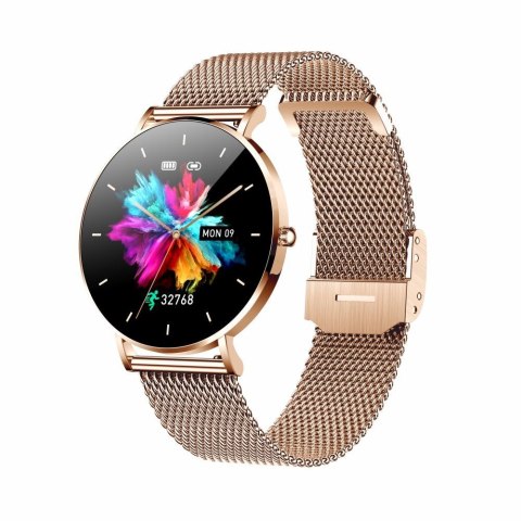 Smartwatch zegarek damski Manta Alexa złoty + różowy pasek Manta Multimedia Sp. z o.o. Smartwatch zegarek damski Manta Alexa złoty + różowy pasek Manta Multimedia Sp. z o.o.