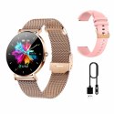 Manta Multimedia Sp. z o.o. Smartwatch zegarek damski Manta Alexa AMOLED 43mm Złoty + Różowy pasek