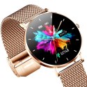Manta Multimedia Sp. z o.o. Smartwatch zegarek damski Manta Alexa AMOLED 43mm Złoty + Różowy pasek