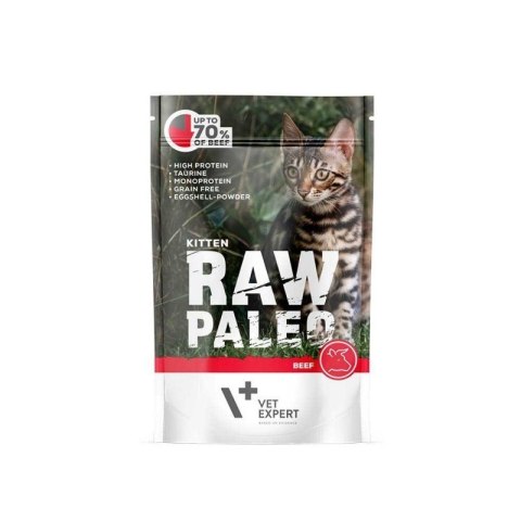 VetExpert Raw Paleo kitten - Wołowina saszetka 100g VetExpert VetExpert Raw Paleo kitten - Wołowina saszetka 100g VetExpert