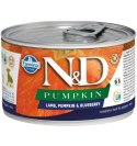 FARMINA N&D Dog Lamb, pumpkin, blueberry Mini Puppy - mokra karma dla szczeniąt - 140 g Farmina