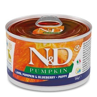 FARMINA N&D Dog Lamb, pumpkin, blueberry Mini Puppy - mokra karma dla szczeniąt - 140 g Farmina