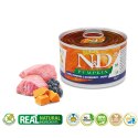 FARMINA N&D Dog Lamb, pumpkin, blueberry Mini Puppy - mokra karma dla szczeniąt - 140 g Farmina