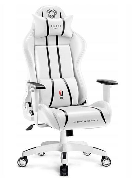 Fotel gamingowy DIABLO X-ONE 2.0 normal fotel biało-czarny DIABLO CHAIRS