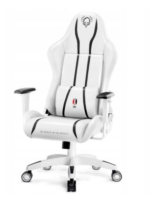 Fotel gamingowy DIABLO X-ONE 2.0 normal fotel biało-czarny DIABLO CHAIRS