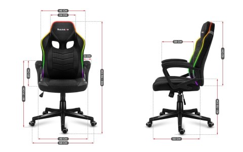 Fotel gamingowy Huzaro Force 2.5 RGB Mesh Huzaro