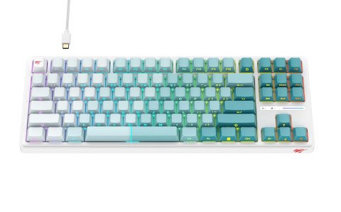 Klawiatura gamingowa Havit KB901L (biało-zielony) HAVIT Klawiatura gamingowa Havit KB901L (biało-zielony) HAVIT