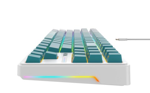 Klawiatura gamingowa Havit KB901L (biało-zielony) HAVIT Klawiatura gamingowa Havit KB901L (biało-zielony) HAVIT