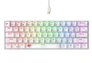 Klawiatura gamingowa Havit KB903L (biel transparentna) HAVIT