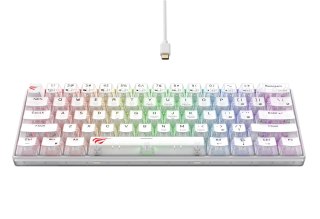 Klawiatura gamingowa Havit KB903L (biel transparentna) HAVIT