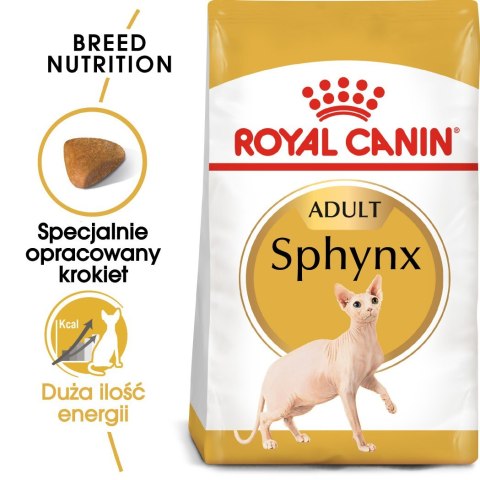 ROYAL CANIN FBN Sphynx Adult - sucha karma dla dorosłego kota - 2kg Royal Canin ROYAL CANIN FBN Sphynx Adult - sucha karma dla dorosłego kota - 2kg Royal Canin