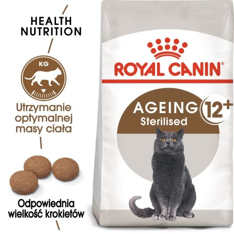 ROYAL CANIN Senior Ageing 12+ Sterilised - sucha karma dla kota - 4 kg Royal Canin ROYAL CANIN Senior Ageing 12+ Sterilised - sucha karma dla kota - 4 kg Royal Canin