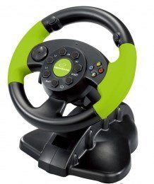 Kierownica Esperanza EG104 (PC, Xbox 360; kolor czarno-zielony) Esperanza Kierownica Esperanza EG104 (PC, Xbox 360; kolor czarno-zielony) Esperanza