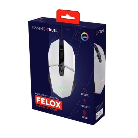 Mysz gamingowa TRUST GXT109P Felox Biała Trust