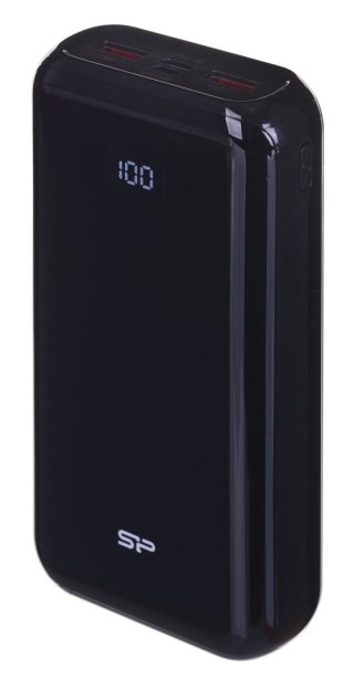 Powerbank Silicon Power QS28 20000mAh LCD QC3.0+PD 2x USB A, 1x mUSB + 1x USB C, czarny Silicon Power