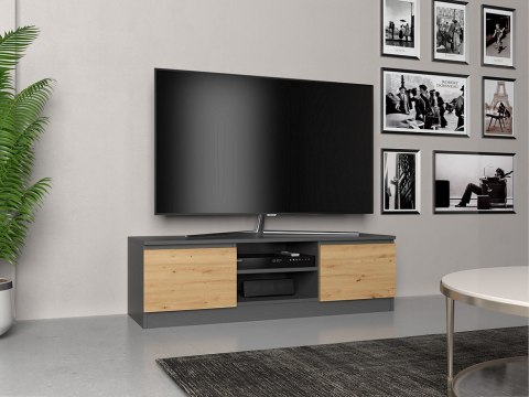 Szafka RTV 120x40xH36 antracyt/artisan TOP E SHOP Szafka RTV 120x40xH36 antracyt/artisan TOP E SHOP