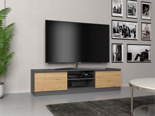 Szafka RTV 140x40xH36 antracyt/artisan TOP E SHOP