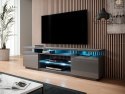 Cama MEBLE Szafka RTV EVA 180x40x52 grafit/grafit połysk