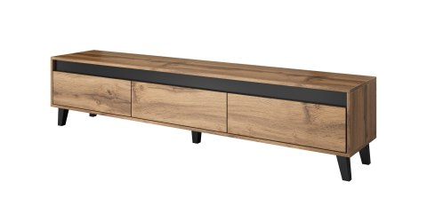Szafka RTV NORD 185cm dąb wotan/antracyt Cama MEBLE Szafka RTV NORD 185cm dąb wotan/antracyt Cama MEBLE