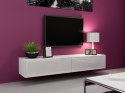 Cama MEBLE Szafka RTV VIGO '180' 30/180/40 biały/ biały połysk