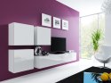 Cama MEBLE Szafka RTV VIGO '180' 30/180/40 biały/ biały połysk