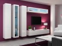 Cama MEBLE Szafka RTV VIGO '180' 30/180/40 biały/ biały połysk