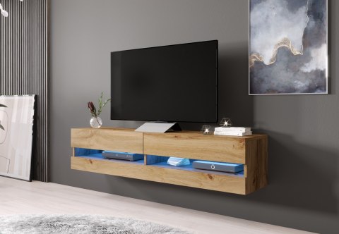 Szafka RTV VIGO NEW '180' 30/180/40 dąb wotan Cama MEBLE Szafka RTV VIGO NEW '180' 30/180/40 dąb wotan Cama MEBLE