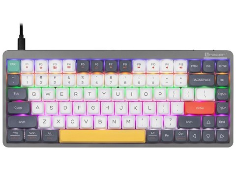 TRACER KLAWIATURA FINA 84 GREY OUTEMU RED SWITCH Tracer