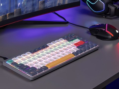 TRACER KLAWIATURA FINA 84 GREY OUTEMU RED SWITCH Tracer