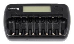EverActive EVERACTIVE ŁADOWARKA PROCESOROWA AAA/AA, 8 W PEŁNI NIEZALEŻNYCH KANAŁÓW, ŁADOWANIE, ODŚWIEŻANIE, ADAPTER 12V W ZEST. NC-800