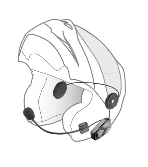 INTERPHONE Intercom motocyklowy INTERPHONE U-COM 3, komplet na 2 kaski INTERPHONE Intercom motocyklowy INTERPHONE U-COM 3, komplet na 2 kaski