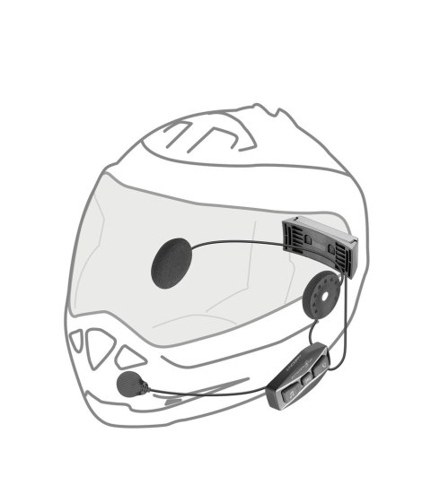 INTERPHONE Intercom motocyklowy INTERPHONE U-COM 4, komplet na 1 kask INTERPHONE Intercom motocyklowy INTERPHONE U-COM 4, komplet na 1 kask