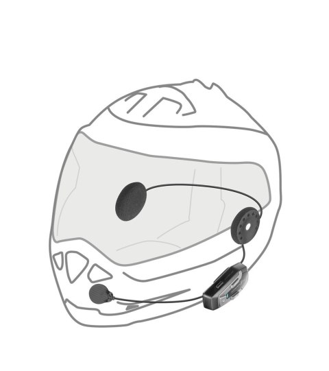 INTERPHONE Intercom motocyklowy INTERPHONE U-COM 6R, komplet na 1 kask INTERPHONE Intercom motocyklowy INTERPHONE U-COM 6R, komplet na 1 kask