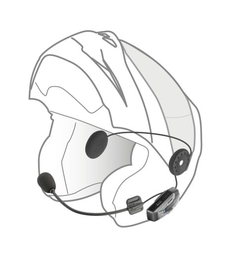 INTERPHONE Intercom motocyklowy INTERPHONE U-COM 6R, komplet na 1 kask INTERPHONE Intercom motocyklowy INTERPHONE U-COM 6R, komplet na 1 kask
